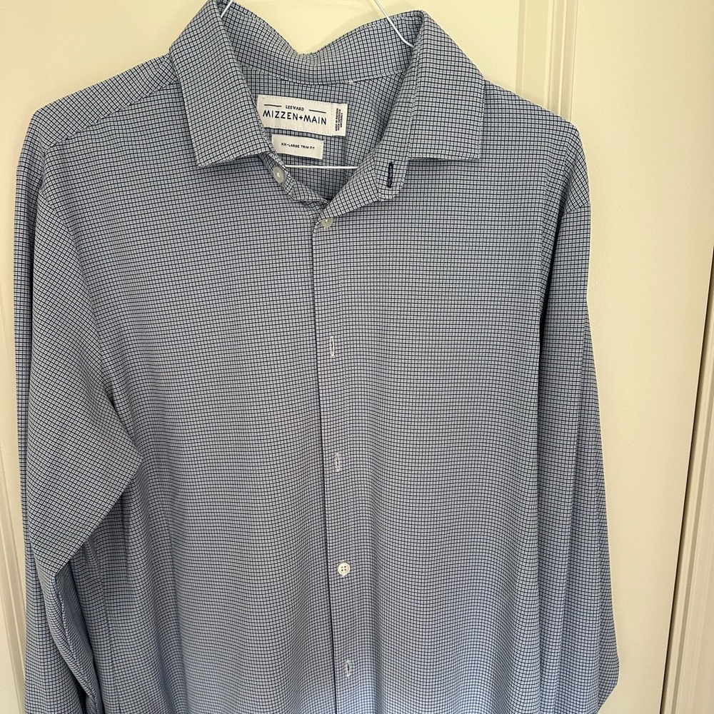 Mizzen+Main. Leeward Long sleeve dress shirt. XXL.